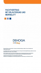 Pachtvertrag Gastronomie mit Erläuterung und Merkblatt MS Word