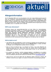 Merkblatt zur Allergeninformation PDF