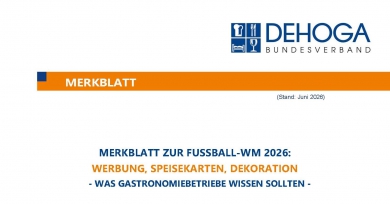 DEHOGA-Merkblatt zur Fußball-WM 2026 (Werbung) PDF