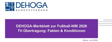 DEHOGA-Merkblatt zur Fußball-WM 2026 (TV & Lizenzen) PDF
