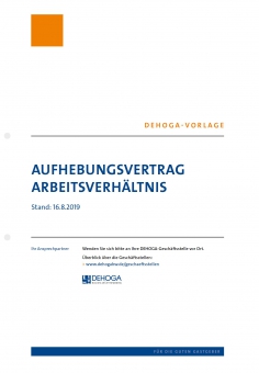 Aufhebungsvertrag Arbeitsverhältnis 