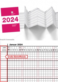 Zimmerbelegungskalender 2024 