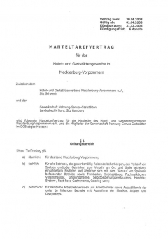 Manteltarifvertrag  Mecklenburg-Vorpommern PDF