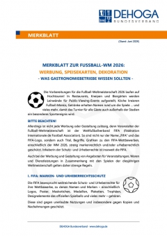 DEHOGA-Merkblatt zur Fußball-WM 2026 (Werbung) PDF
