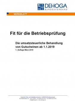 Merkblatt umsatzsteuerliche Behandlung von Gutscheinen PDF