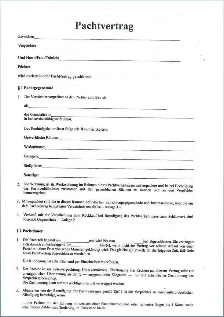 DEHOGA Shop | Pachtvertrag mit Merkblatt für Niedersachsen | online kaufen